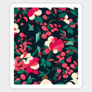 Cherry tree abstract artwork Sticker